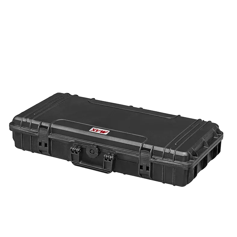 Panaro MAX800S waterproof case in black with Cubed Foam, open or detail view of the interior configuration