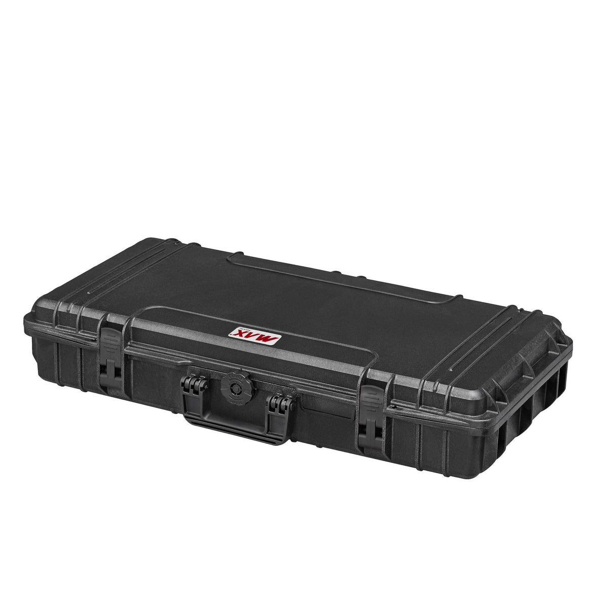 Panaro MAX800 lying flat, showing latches and the revolving lock beside the handle
