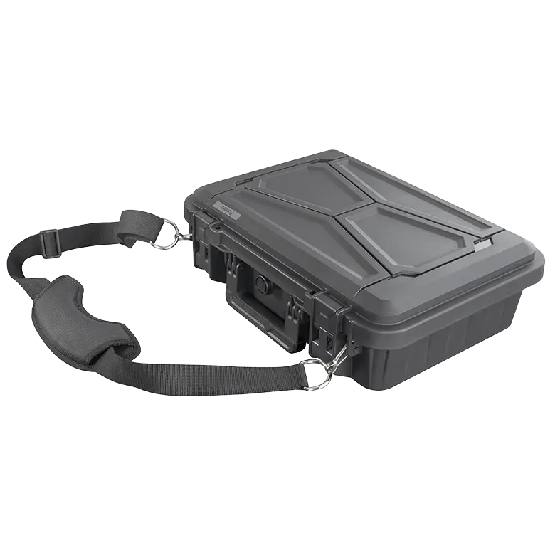 Panaro TRAEKO strap attached to an EKO case shown from the front at an angle