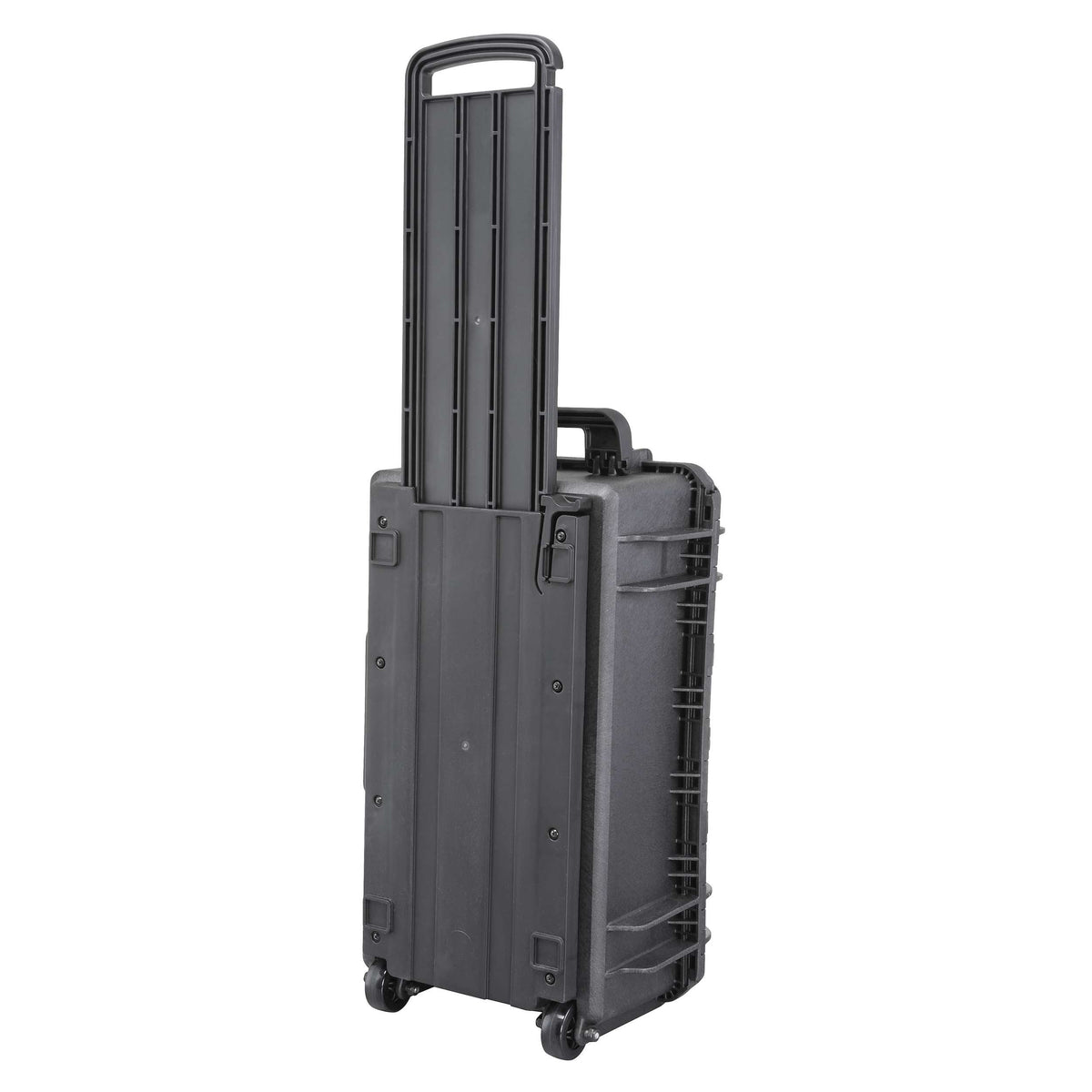 MAX520TR case standing upright with the trolley handle extended, case not included with the kit
