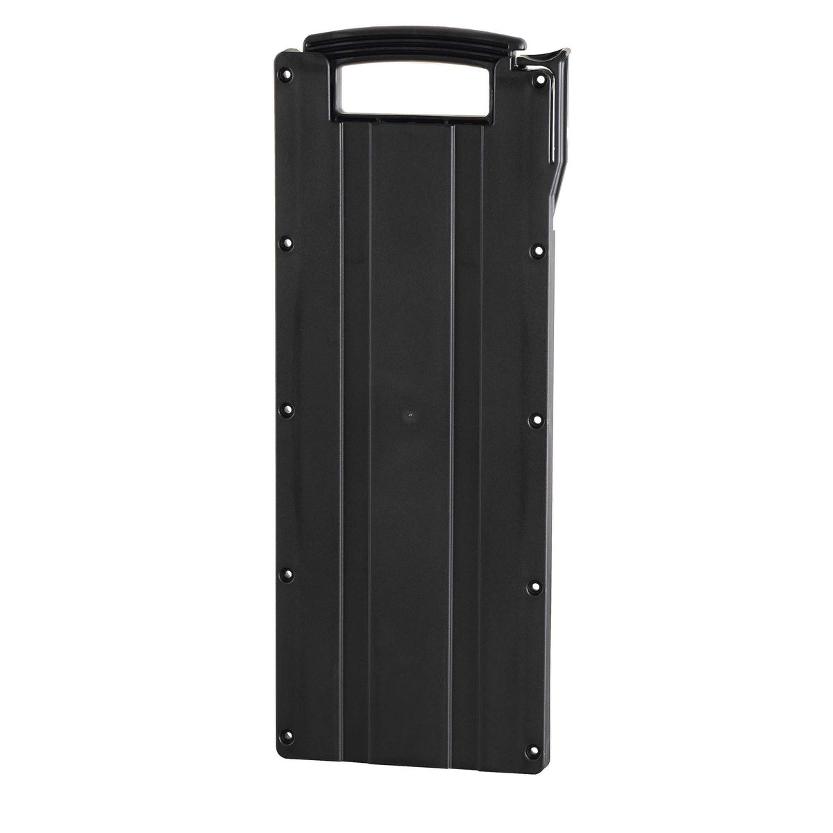 The Panaro MAX620 trolley panel standing on its own, handle at the top and screw holes along the edges