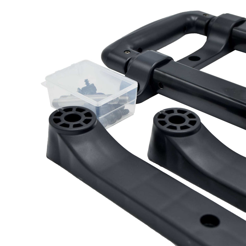 Panaro MAX465H and MAX505H trolley kit handle and wheel mounts with the clear screw box
