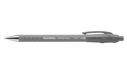 Papermate Flexgrip Ultra Retractable Ballpoint Pen Medium 1.0mm Black Box of 12