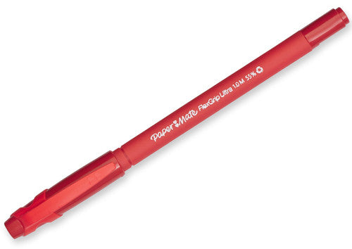 Papermate Flexgrip Ultra Ballpoint Pen Medium 1.0mm Red Box of 12