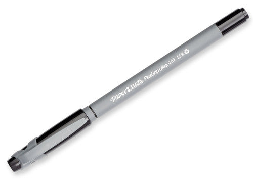 Papermate Flexgrip Ultra Ballpoint Pen Fine 0.8mm Black Box of 12