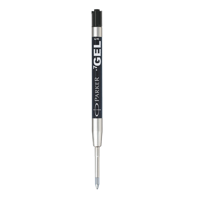 Single Parker gel refill with black label printed .7 GEL and a silver metal tip section