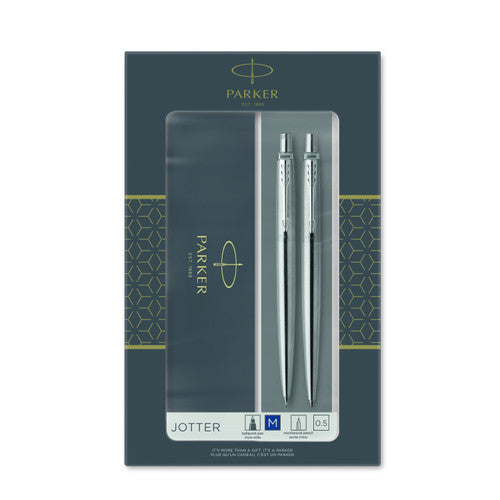 Parker Jotter Stainless Steel Ballpoint Pen and Mechanical Pencil Set - image 1