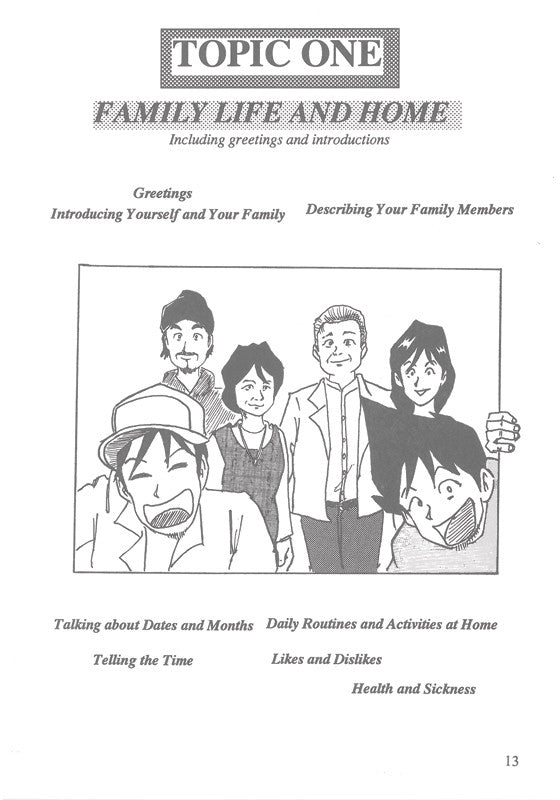 Sample interior page from A First Course in Japanese Beginners Course Accelerated Level Course Book as shown in the Pascal Press product gallery