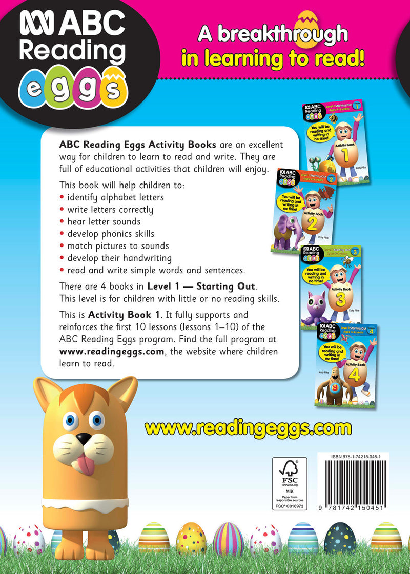 Additional sample page from ABC Reading Eggs Starting Out Activity Book 1 as shown in the publisher gallery