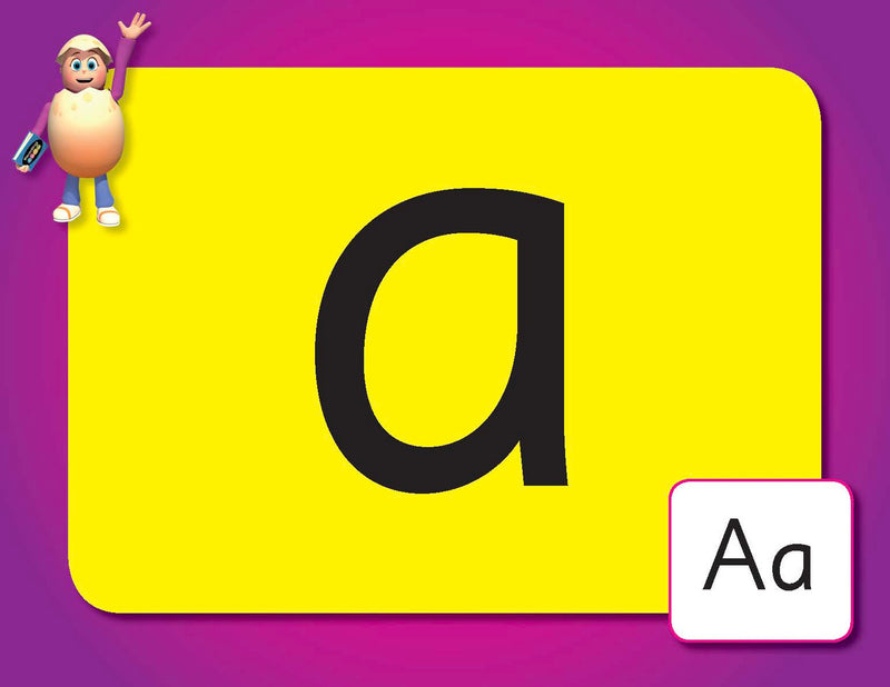 Sample letter flashcard from ABC Reading Eggs Starting Out Alphabet Flashcards showing a letter for shape and sound practice