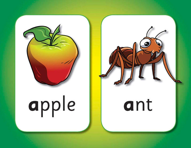 Second sample flashcard from ABC Reading Eggs Starting Out Alphabet Flashcards used to match letters to words