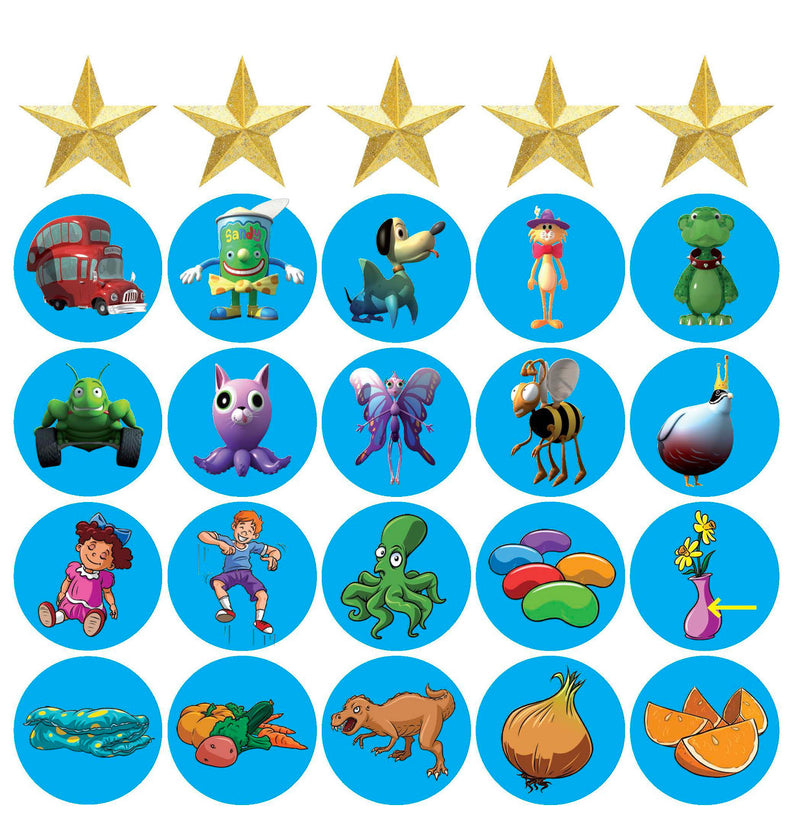 Second side of the sticker sheet included in ABC Reading Eggs Starting Out Book Pack 3 with further progress stickers