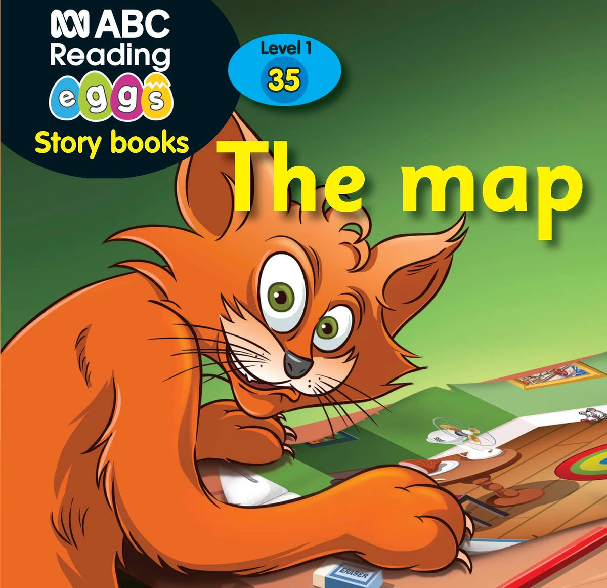 Cover of the reader The Map, one of the 10 readers included in ABC Reading Eggs Starting Out Book Pack 4