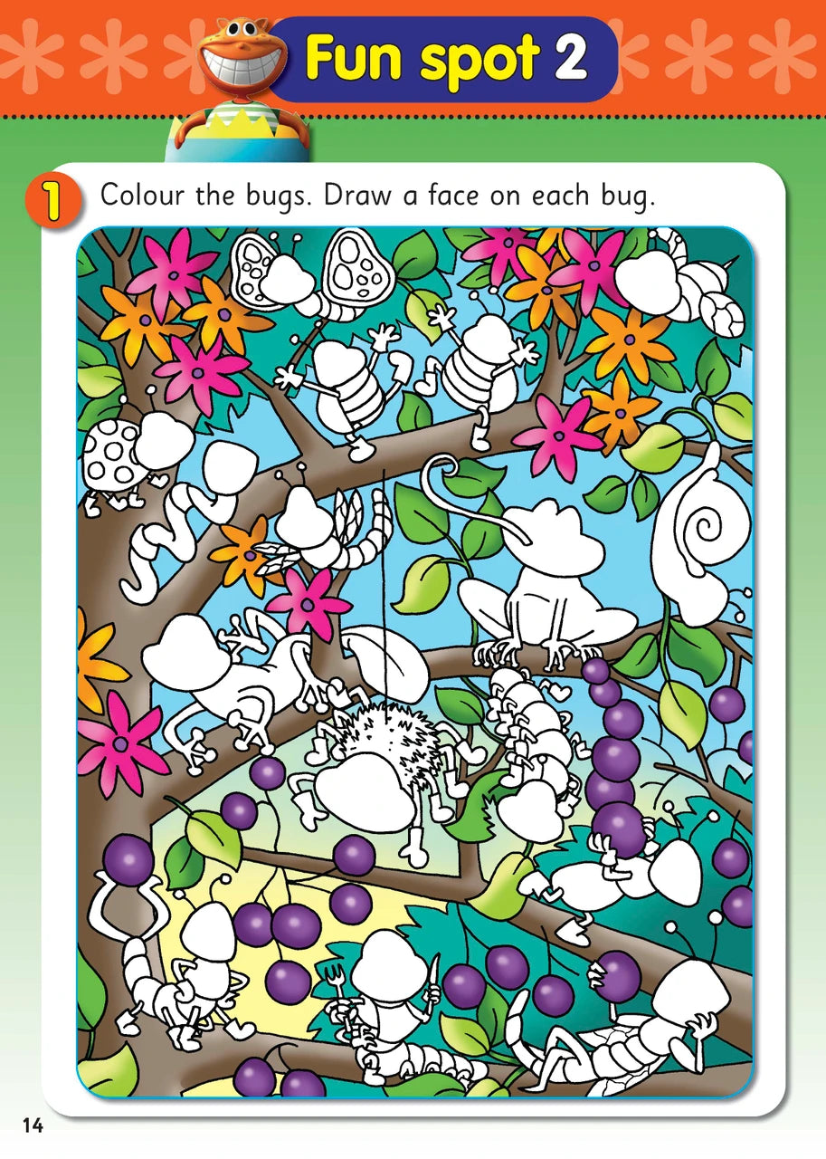 Sample interior page from Activity Book 7 with a reading and writing exercise and space for handwriting