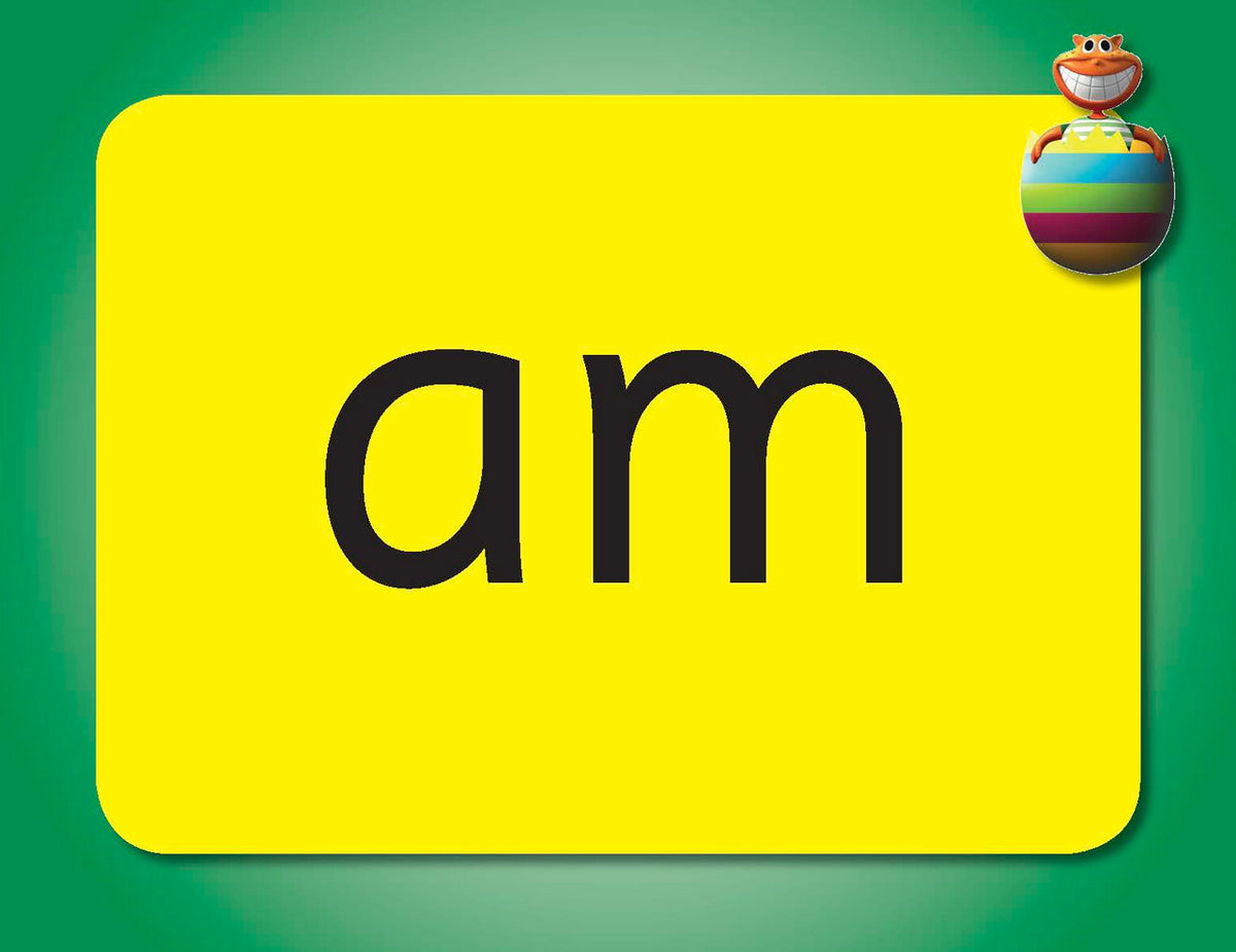Sample word ending cards from the Beginning to Read Flashcards used to build and read new words