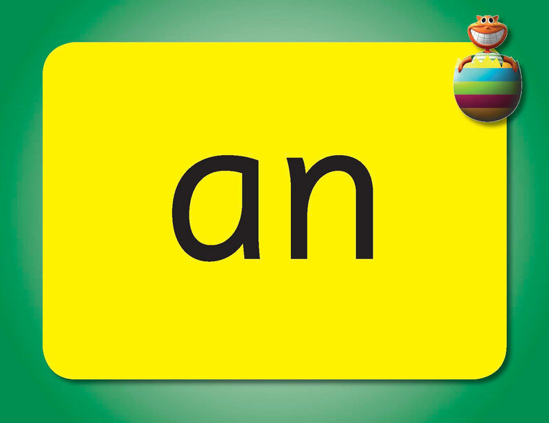 Sample high frequency sight word cards from the ABC Reading Eggs Beginning to Read Flashcards set