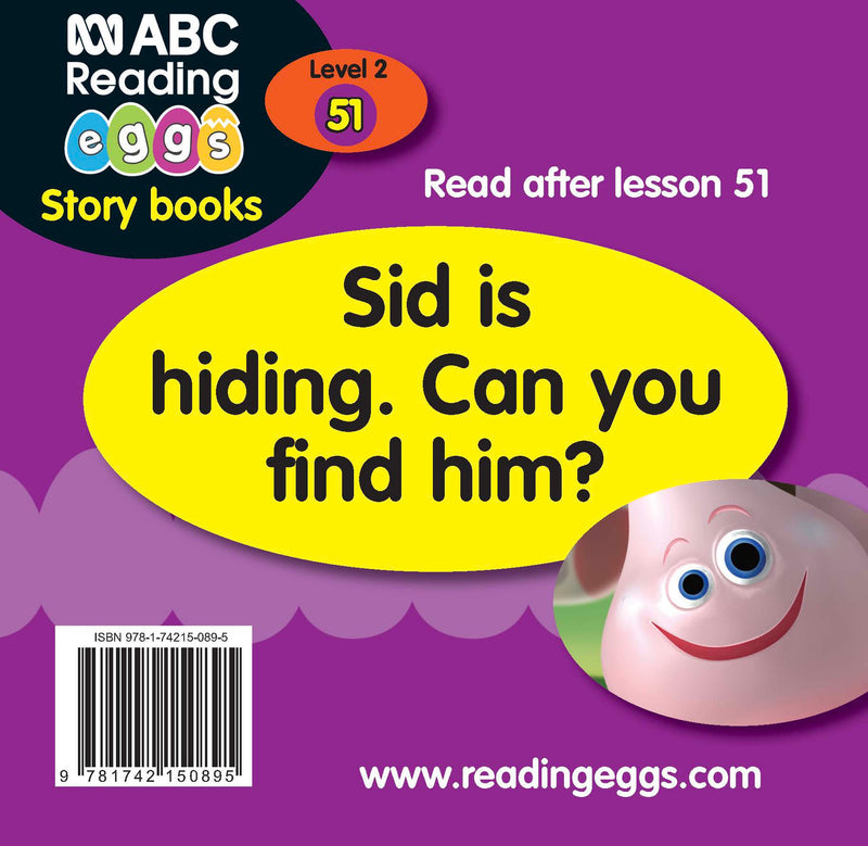 Back cover of the reader Can You See Sid from ABC Reading Eggs Beginning to Read Book Pack 6