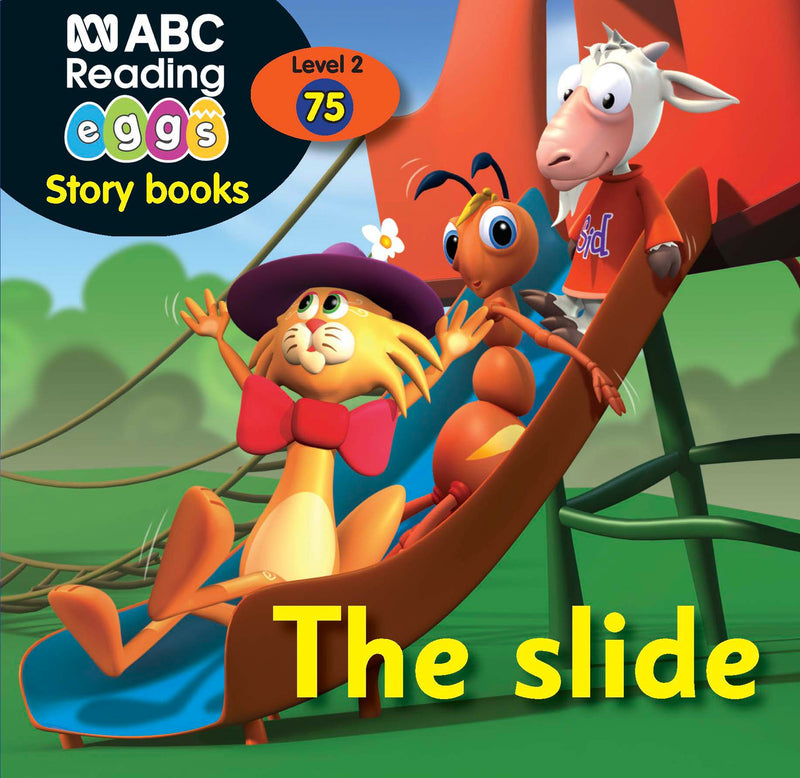 Front cover of The Slide, one of the illustrated early readers included in Book Pack 8