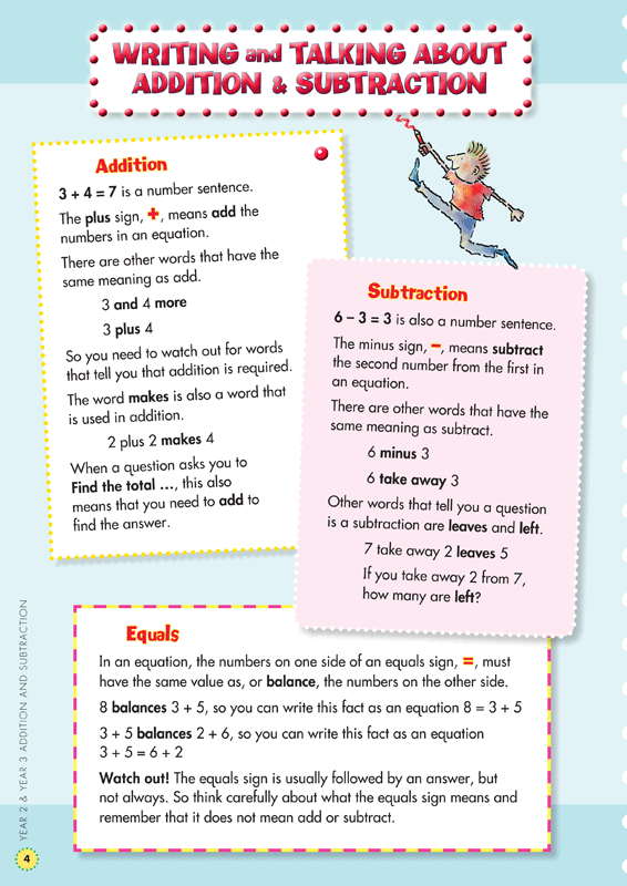 Sample interior page from the Blake's Back to Basics Addition and Subtraction Years 2-3 workbook as shown in the publisher gallery