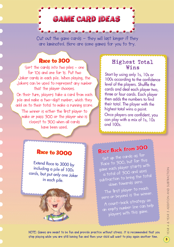 Sample interior page from the Blake's Back to Basics Addition and Subtraction Years 4-5 workbook as shown in the publisher gallery