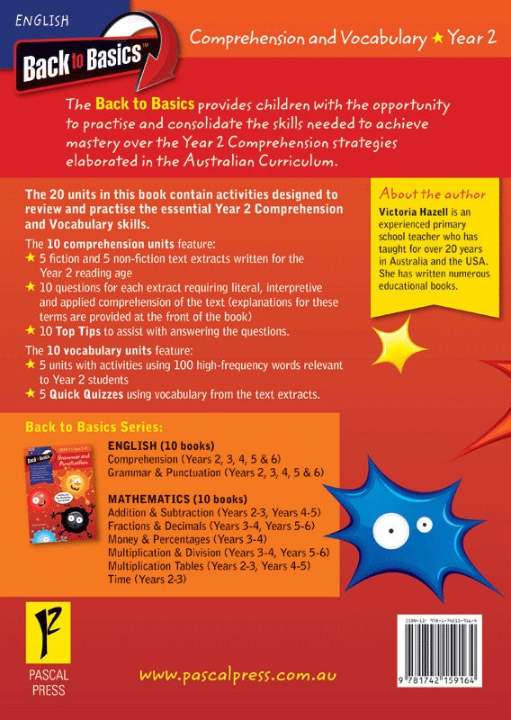 Preview image from the Blake's Back to Basics Comprehension and Vocabulary Year 2 workbook as shown in the publisher gallery
