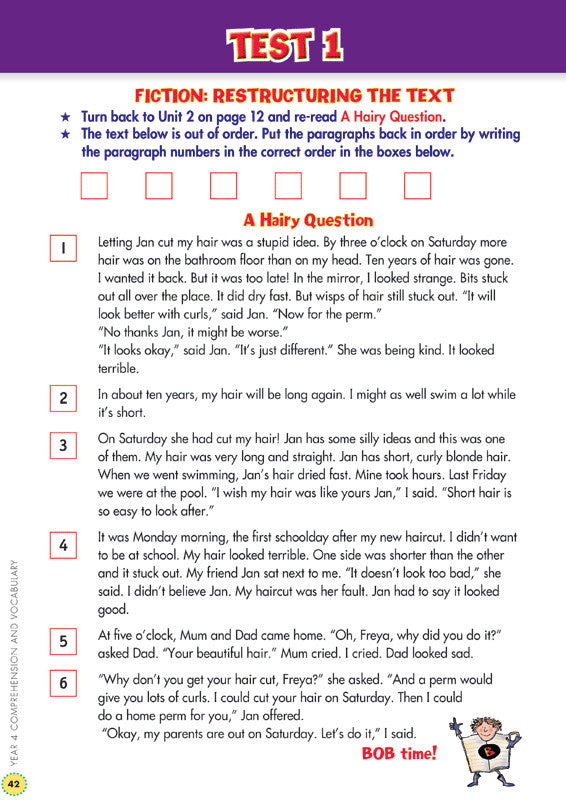 Preview image from the Blake's Back to Basics Comprehension and Vocabulary Year 4 workbook as shown in the publisher gallery