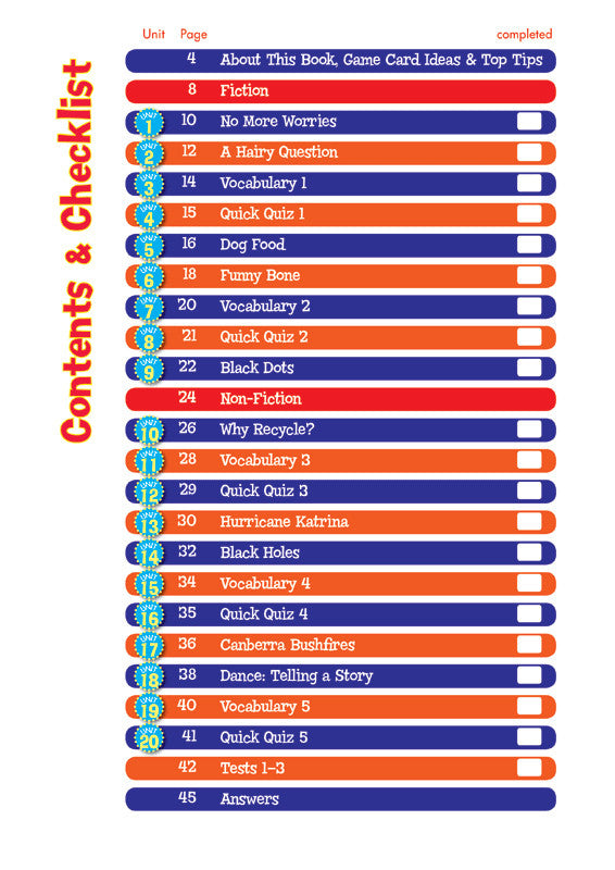 Preview image from the Blake's Back to Basics Comprehension and Vocabulary Year 4 workbook as shown in the publisher gallery