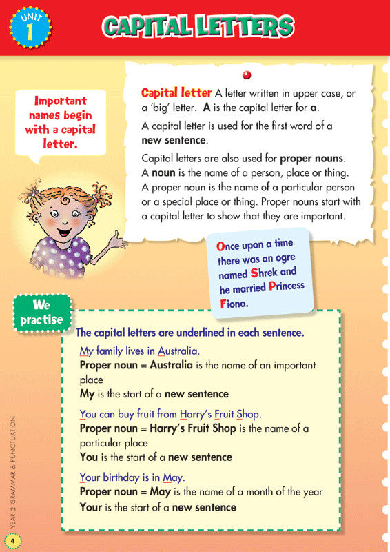 Preview image from the Blake's Back to Basics Grammar and Punctuation Year 2 workbook as shown in the publisher gallery