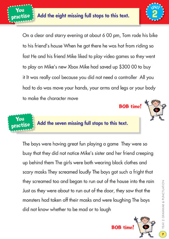 Preview image from the Blake's Back to Basics Grammar and Punctuation Year 2 workbook as shown in the publisher gallery
