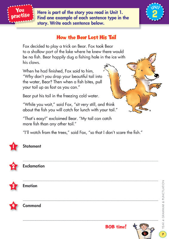 Preview image from the Blake's Back to Basics Grammar and Punctuation Year 4 workbook as shown in the publisher gallery