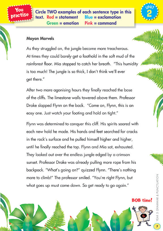 Preview image from the Blake's Back to Basics Grammar and Punctuation Year 5 workbook as shown in the publisher gallery