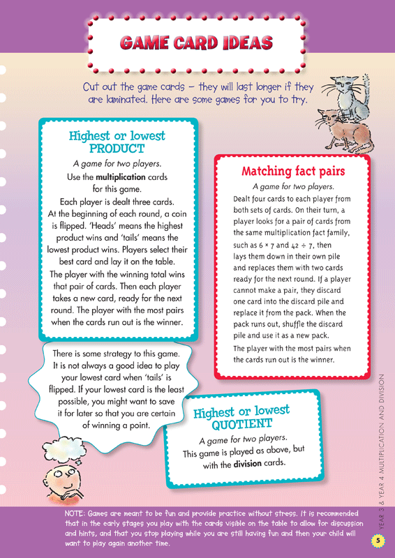 Sample interior page from the Blake's Back to Basics Multiplication and Division Years 3-4 workbook as shown in the publisher gallery