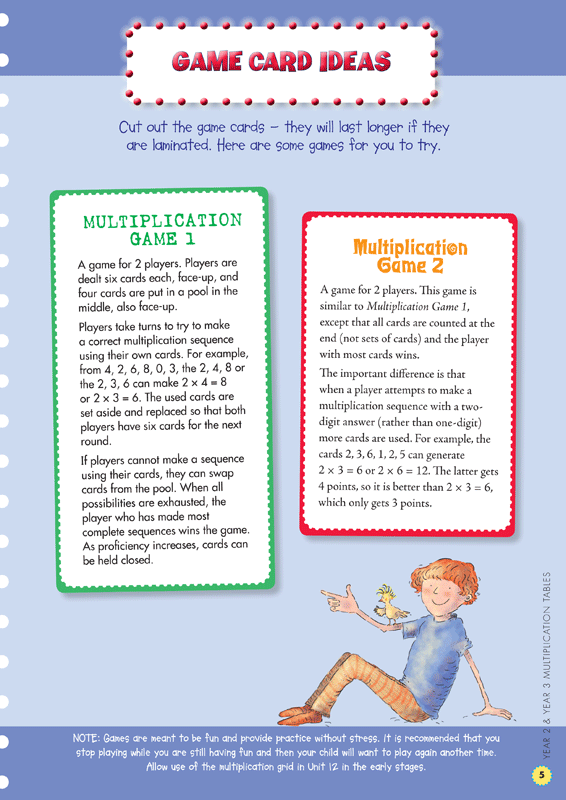 Sample interior page from the Blake's Back to Basics Multiplication Tables Book 1 Years 2-3 workbook as shown in the publisher gallery
