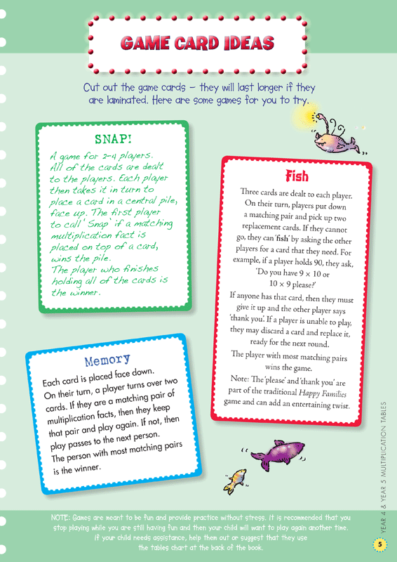 Sample interior page from the Blake's Back to Basics Multiplication Tables Book 2 Years 4-5 workbook as shown in the publisher gallery