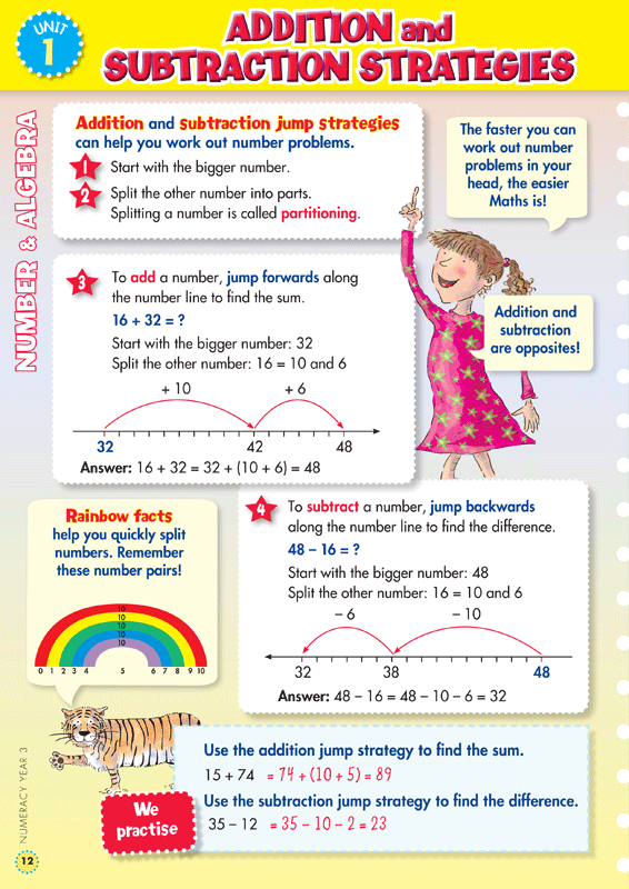 Sample interior page from the Blake's Back to Basics Year 3 NAPLAN-style Numeracy workbook as shown in the publisher gallery