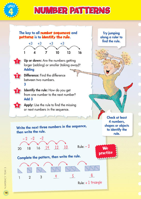 Sample interior page from the Blake's Back to Basics Year 3 NAPLAN-style Numeracy workbook as shown in the publisher gallery
