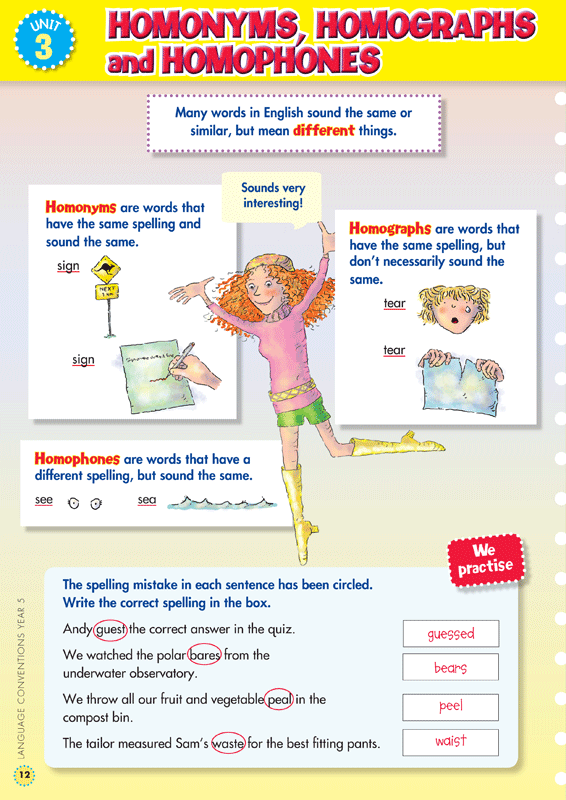 Sample interior page from the Blake's Back to Basics Year 5 NAPLAN-style Language Conventions workbook as shown in the publisher gallery