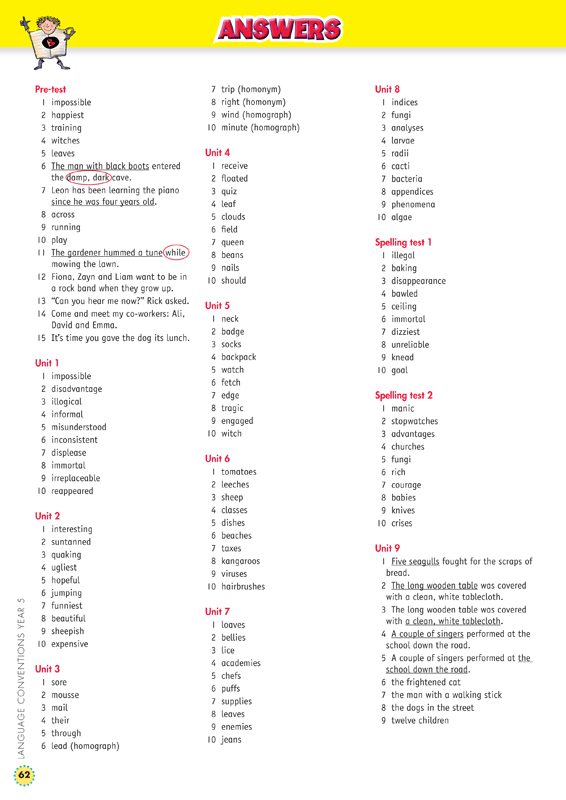 Sample interior page from the Blake's Back to Basics Year 5 NAPLAN-style Language Conventions workbook as shown in the publisher gallery