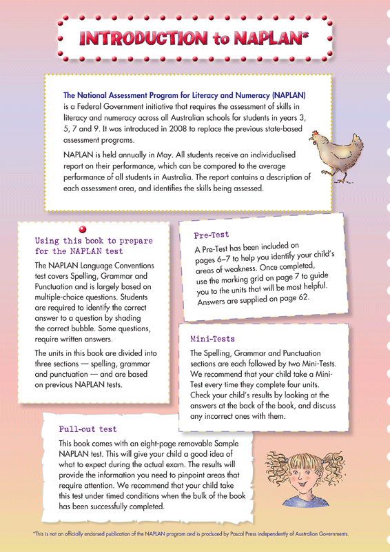 Sample interior page from the Blake's Back to Basics Year 5 NAPLAN-style Language Conventions workbook as shown in the publisher gallery