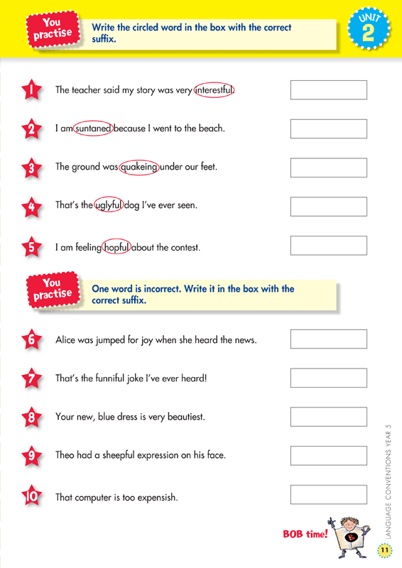 Sample interior page from the Blake's Back to Basics Year 5 NAPLAN-style Language Conventions workbook as shown in the publisher gallery