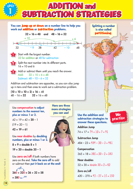 Sample interior page from the Blake's Back to Basics Year 5 NAPLAN-style Numeracy workbook as shown in the publisher gallery