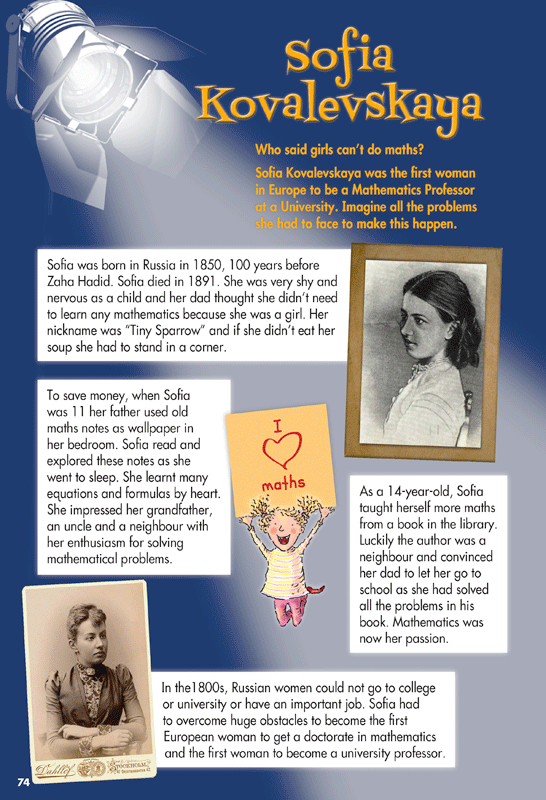 Sample interior page from Blake's Guide to Maths Problem Solving showing explanations and worked examples in colour