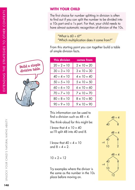 Sample interior page from Blake's Guide to Unlock Your Child's Natural Maths Ability showing explanations and worked examples in colour