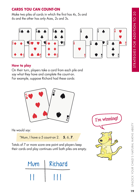 Sample interior page from Blake's Guide to Unlock Your Child's Natural Maths Ability showing explanations and worked examples in colour