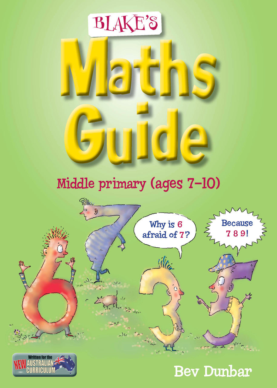 Front cover of Blake's Maths Guide Middle Primary from the Blake's Guides series published by Pascal Press