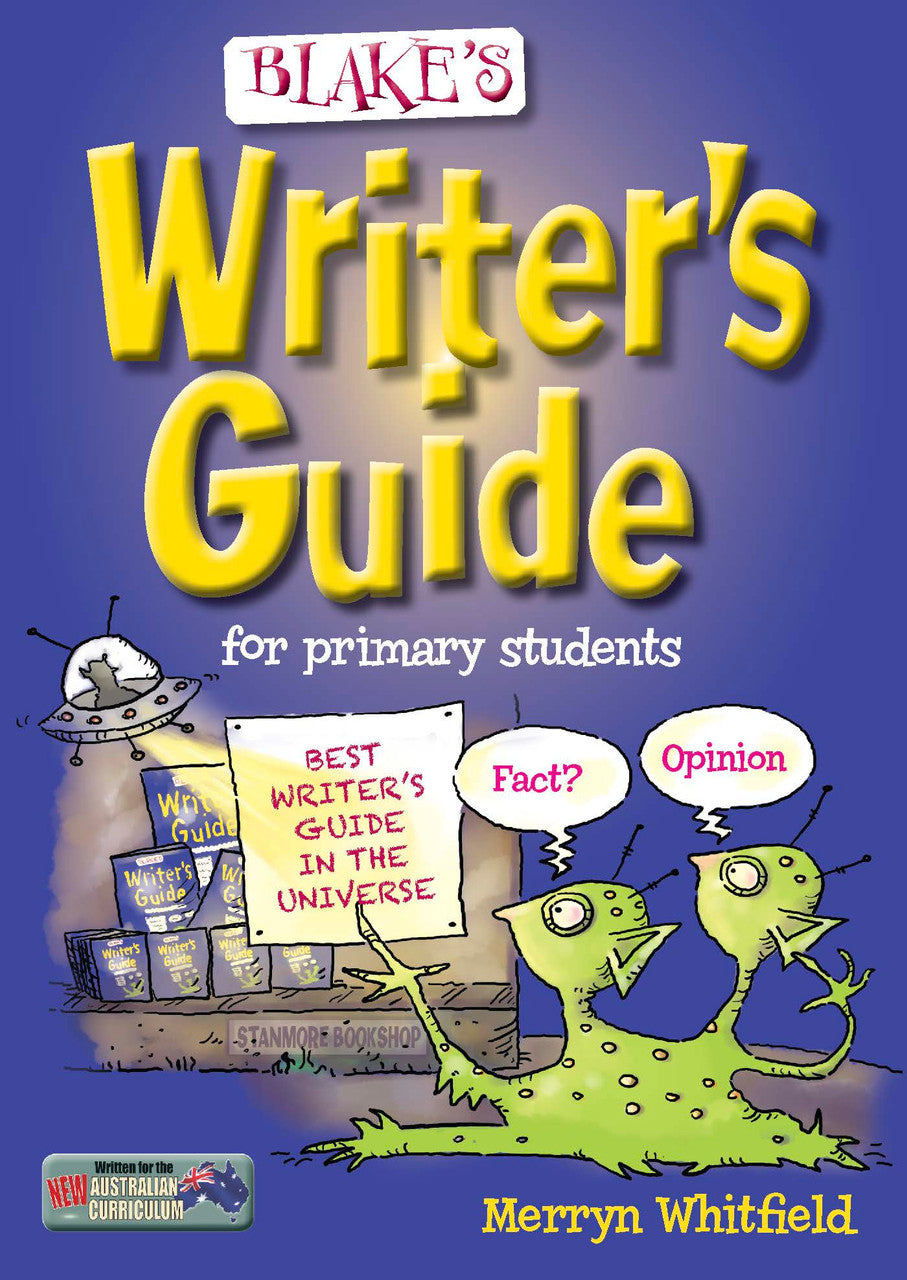 Front cover of Blake's Writer's Guide for primary students by Merryn Whitfield, published by Pascal Press