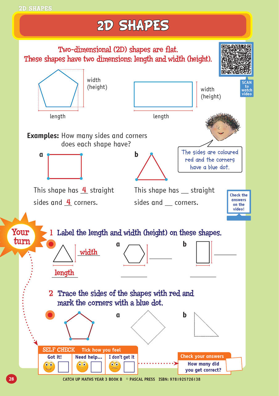 Sample page from Catch-Up Maths Year 3 Book B, shown in the publisher's preview gallery