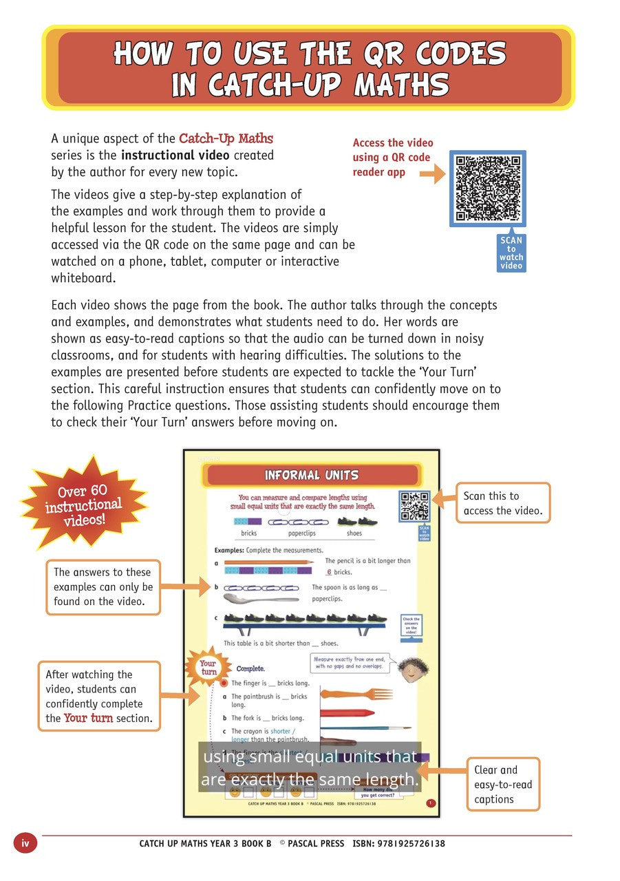 Sample page from Catch-Up Maths Year 3 Book B, shown in the publisher's preview gallery