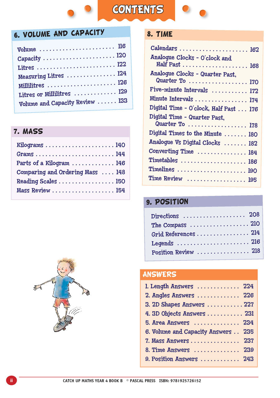 Sample page from Catch-Up Maths Year 4 Book B, shown in the publisher's preview gallery