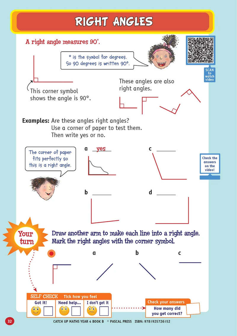 Sample page from Catch-Up Maths Year 4 Book B, shown in the publisher's preview gallery